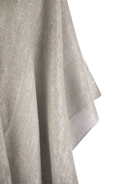 Linen-blend cape