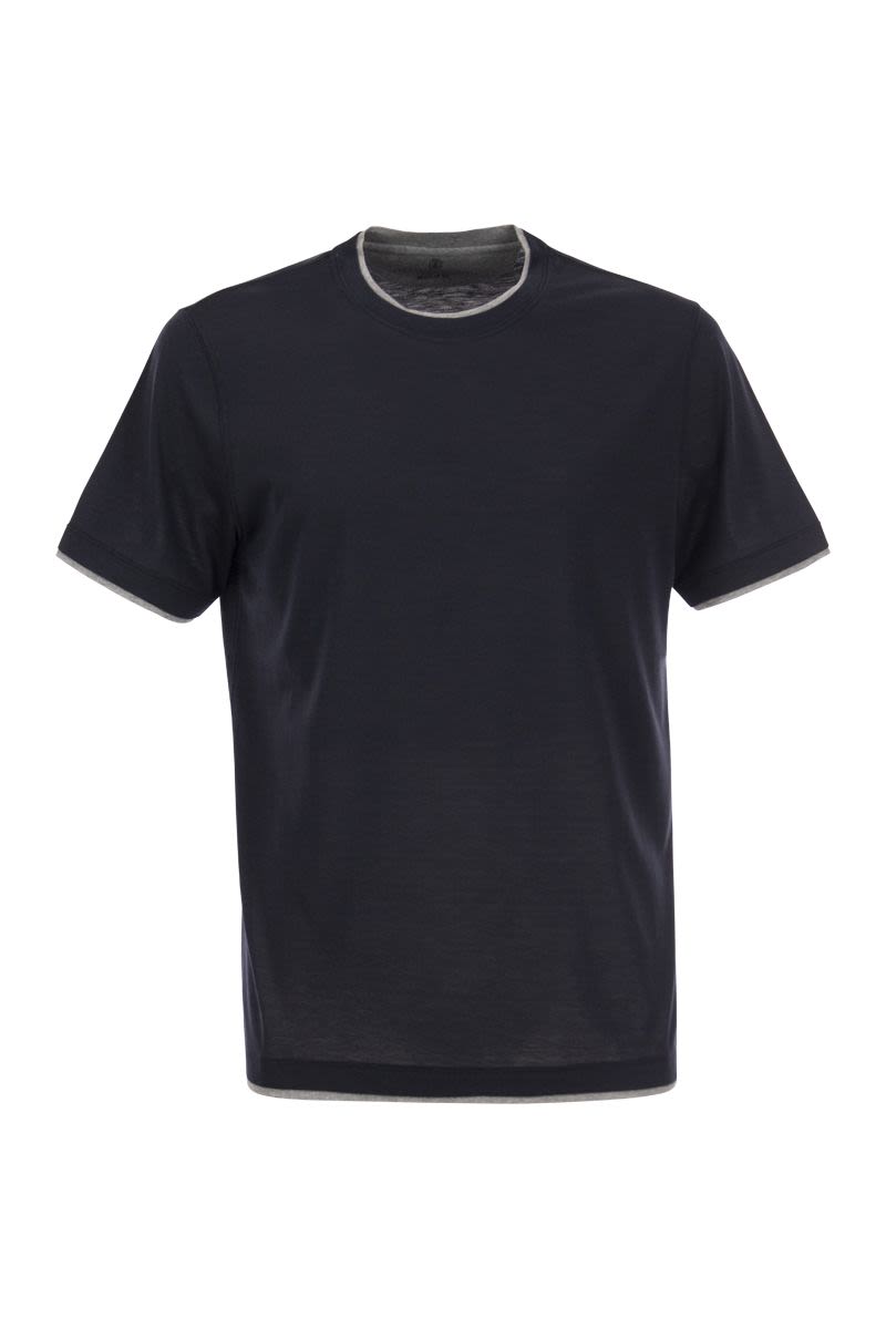 Silk and cotton T-shirt - VOGUERINI