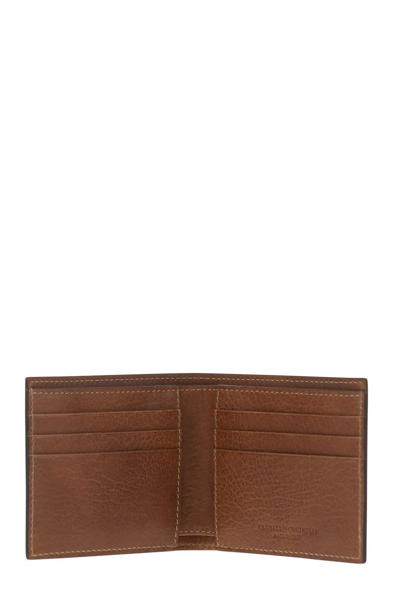 Grained leather wallet - VOGUERINI