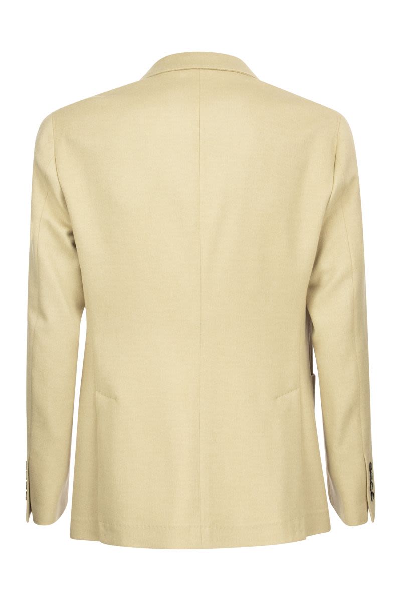 Camel Jacket with patch pockets - VOGUERINI