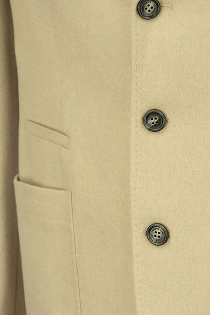 Camel Jacket with patch pockets - VOGUERINI