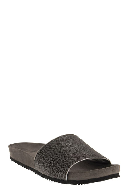 Precious lignite slippers - VOGUERINI