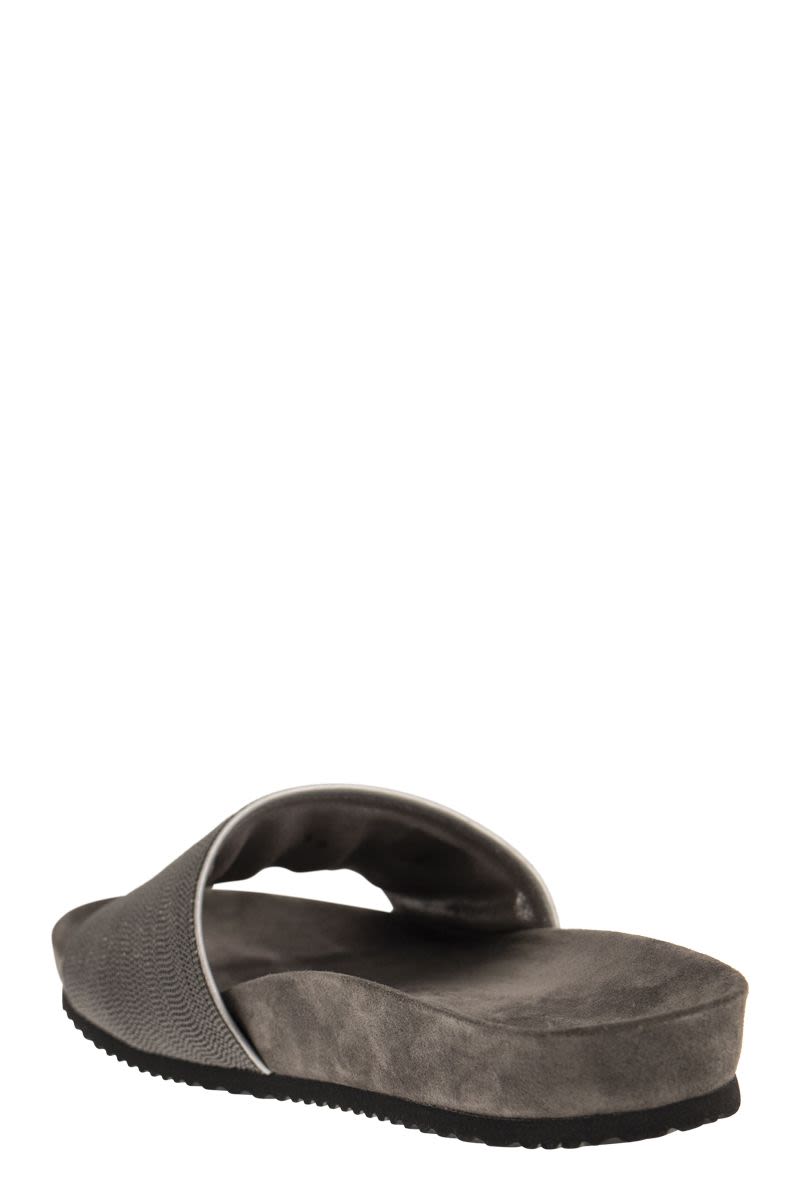 Precious lignite slippers - VOGUERINI