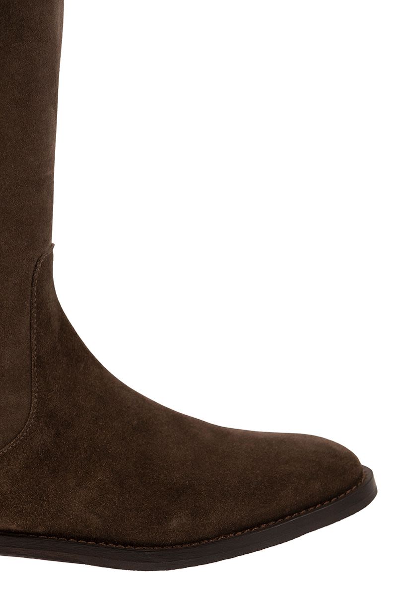 Suede boots with Shiny Contour - VOGUERINI