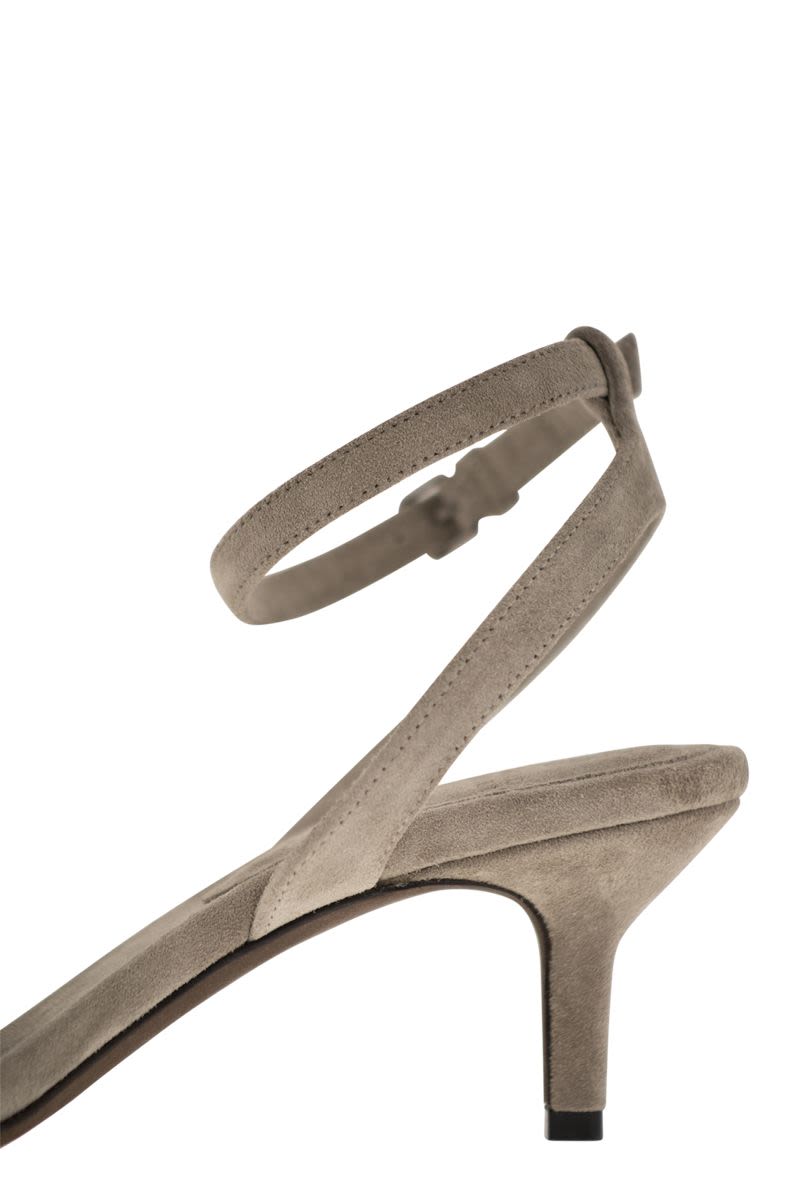 Suede sandals with Precious Insert - VOGUERINI