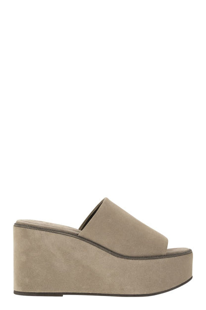 Suede wedges with Precious Welt - VOGUERINI