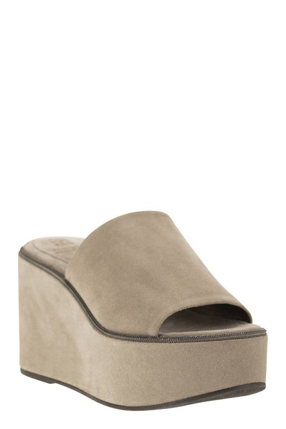 Suede wedges with Precious Welt - VOGUERINI