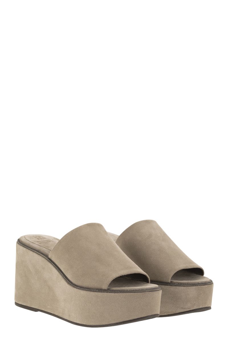 Suede wedges with Precious Welt - VOGUERINI