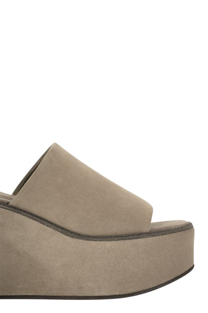 Suede wedges with Precious Welt - VOGUERINI