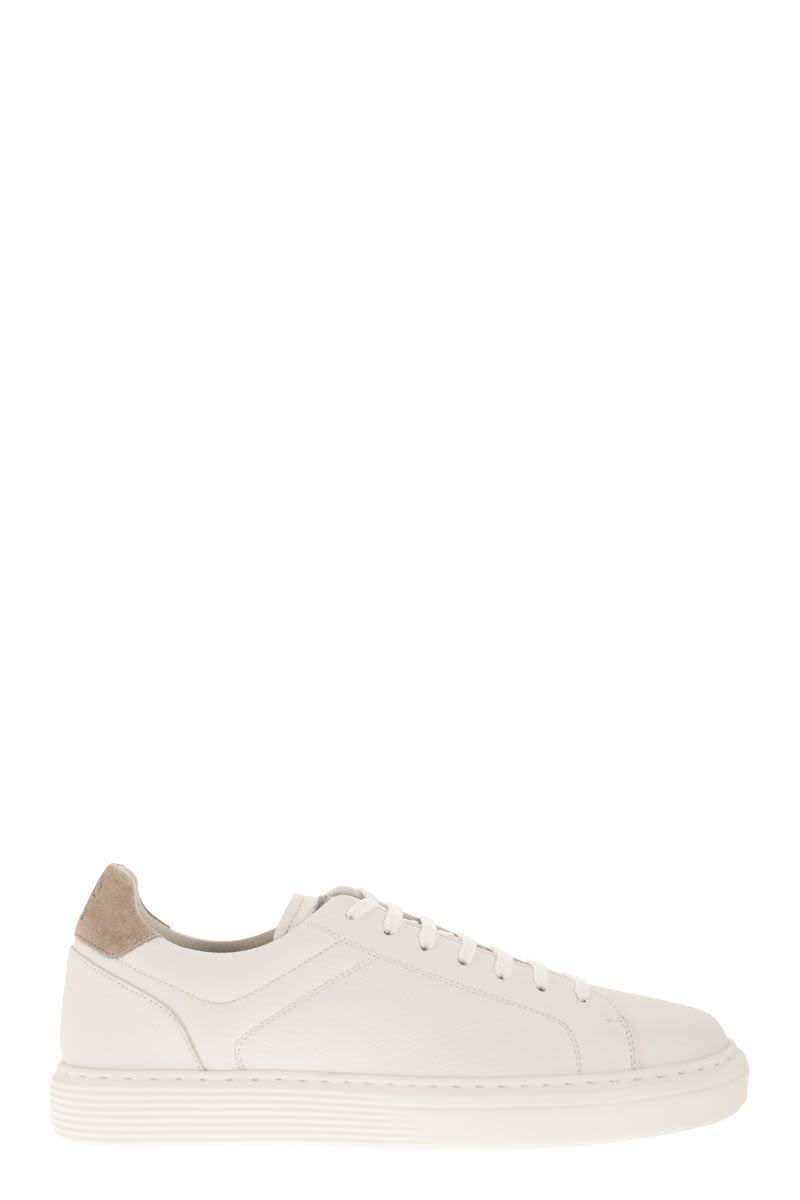 Calfskin trainers with grain - VOGUERINI