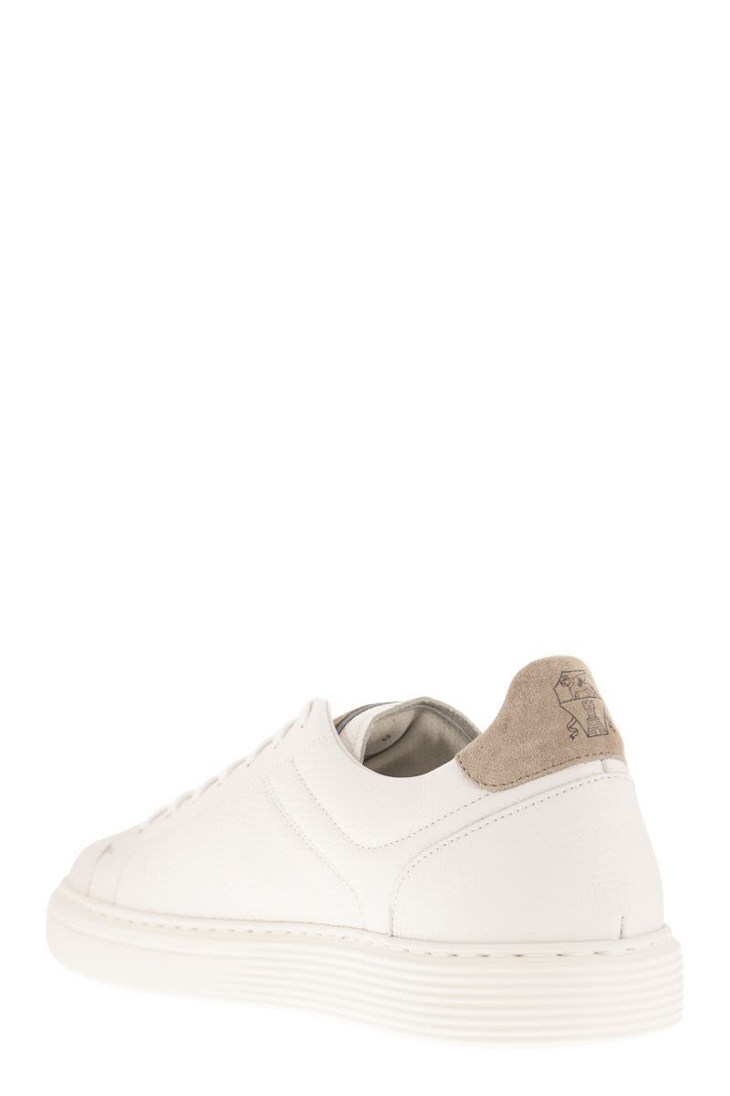 Calfskin trainers with grain - VOGUERINI