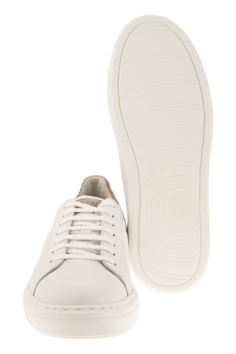 Calfskin trainers with grain - VOGUERINI