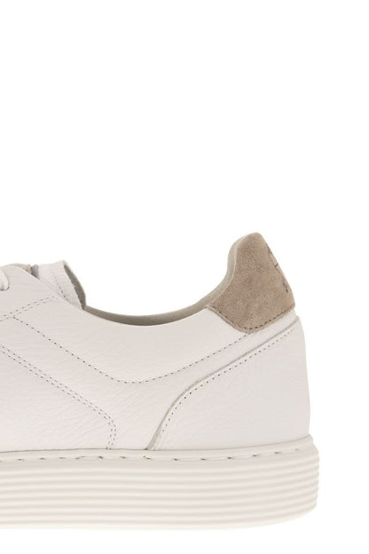 Calfskin trainers with grain - VOGUERINI