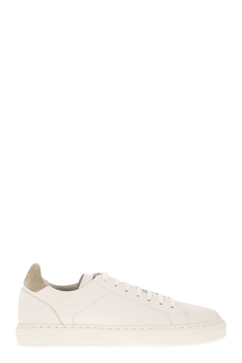 Calfskin trainers with grain - VOGUERINI