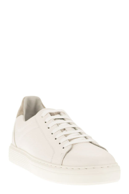 Calfskin trainers with grain - VOGUERINI