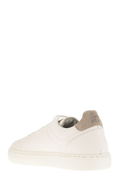 Calfskin trainers with grain - VOGUERINI