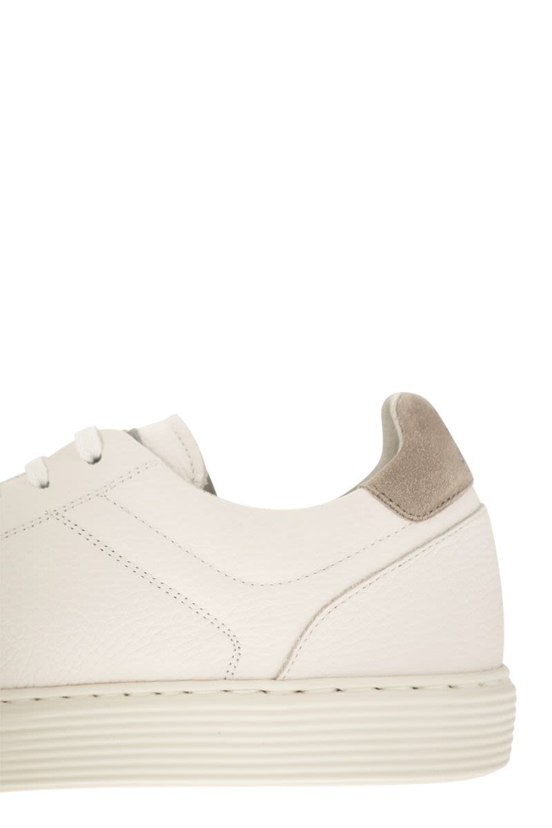 Calfskin trainers with grain - VOGUERINI