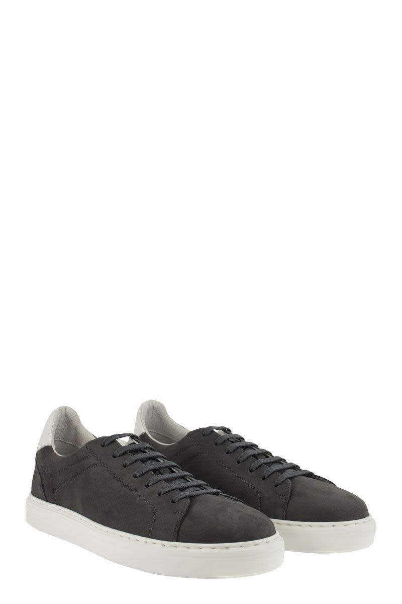 Nabuk calfskin sneakers - VOGUERINI