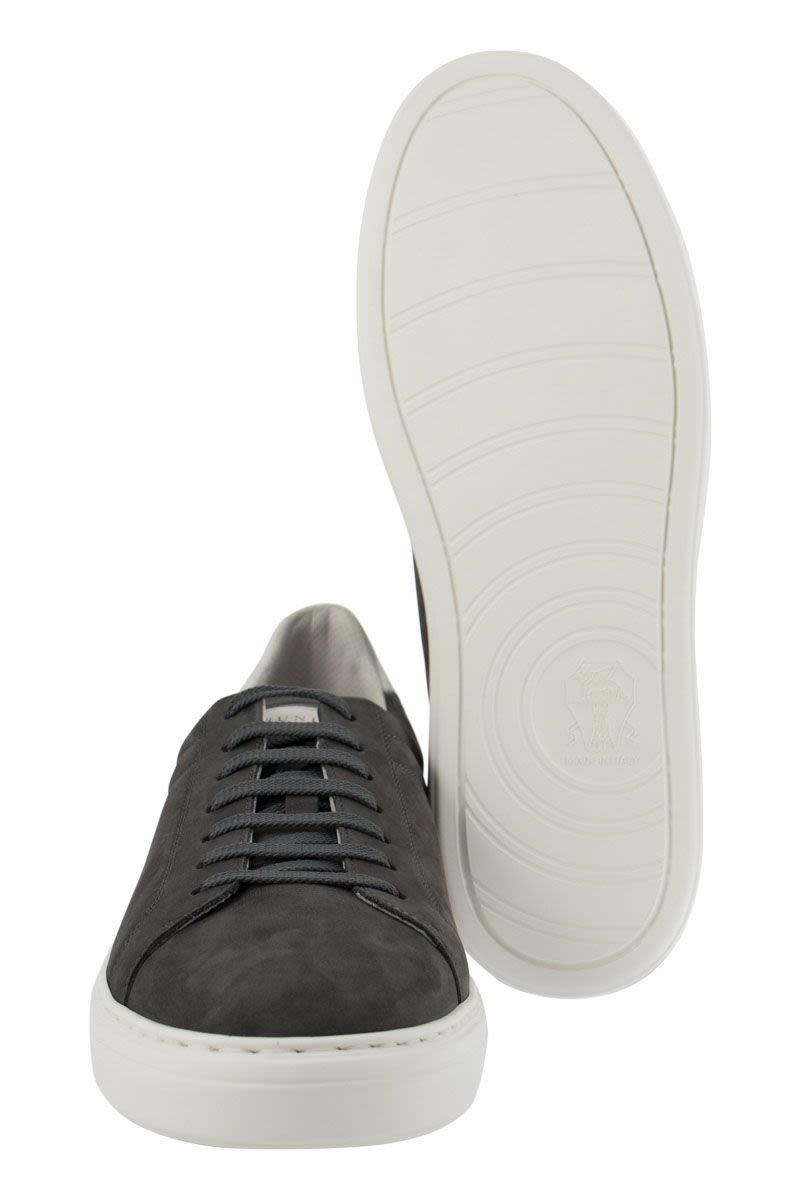 Nabuk calfskin sneakers - VOGUERINI