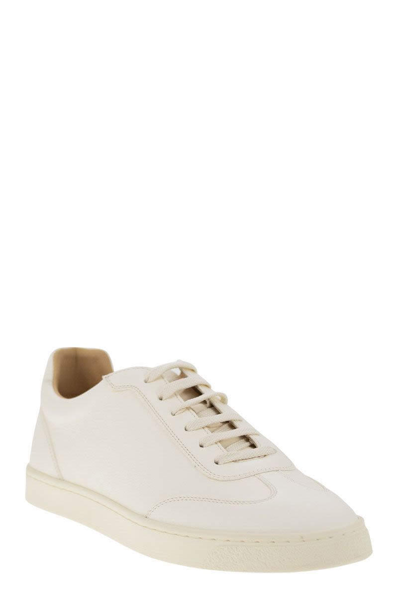 Deerskin trainers with latex sole - VOGUERINI