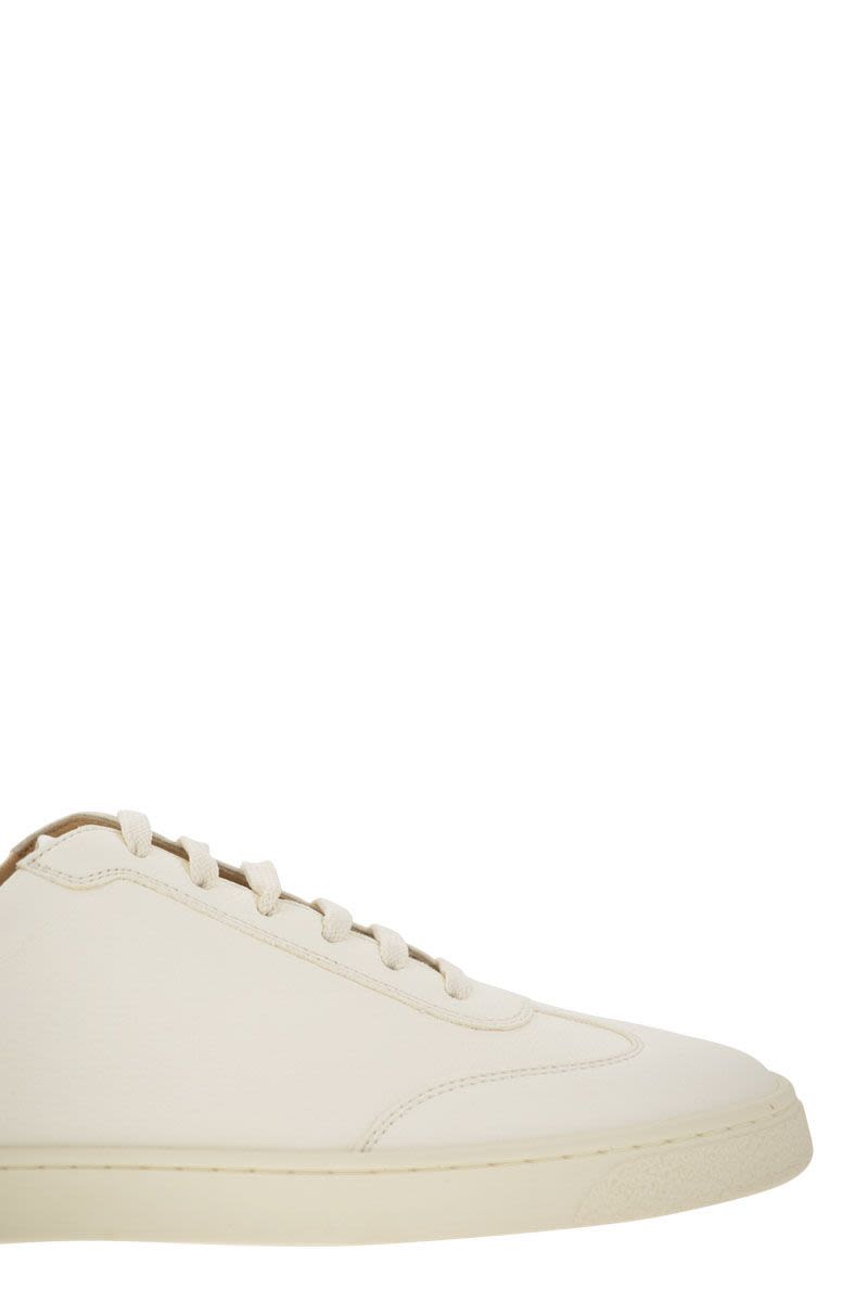 Deerskin trainers with latex sole - VOGUERINI