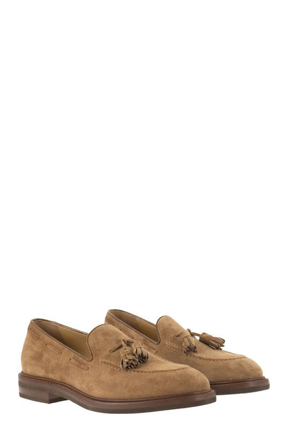 Suede moccasins with tassels - VOGUERINI