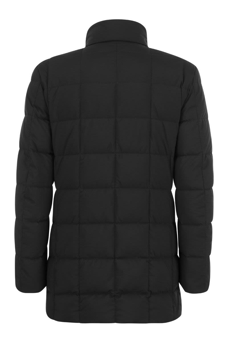 Long Double-fronted Down Jacket - VOGUERINI