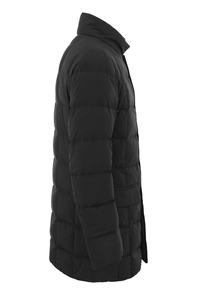 Long Double-fronted Down Jacket - VOGUERINI