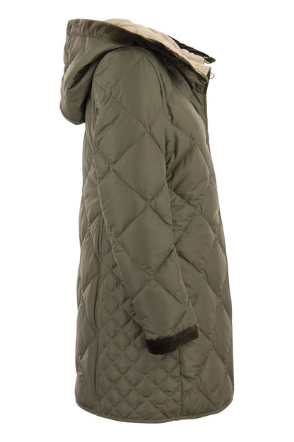 Virginia Quilted Coat with Hood - VOGUERINI