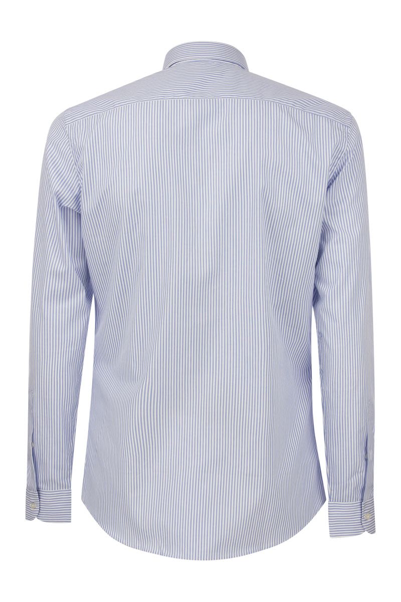 Cotton French collar shirt - VOGUERINI