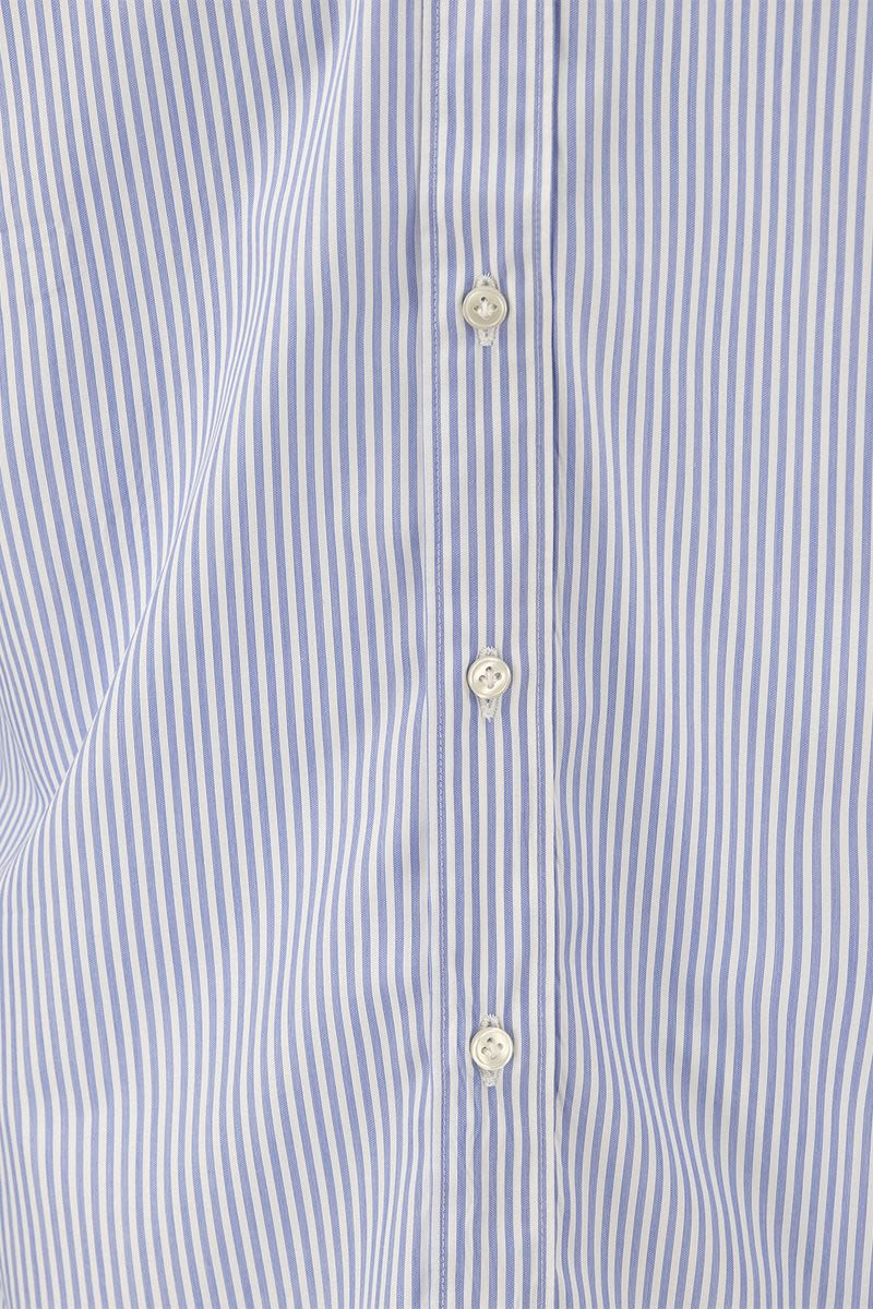 Cotton French collar shirt - VOGUERINI