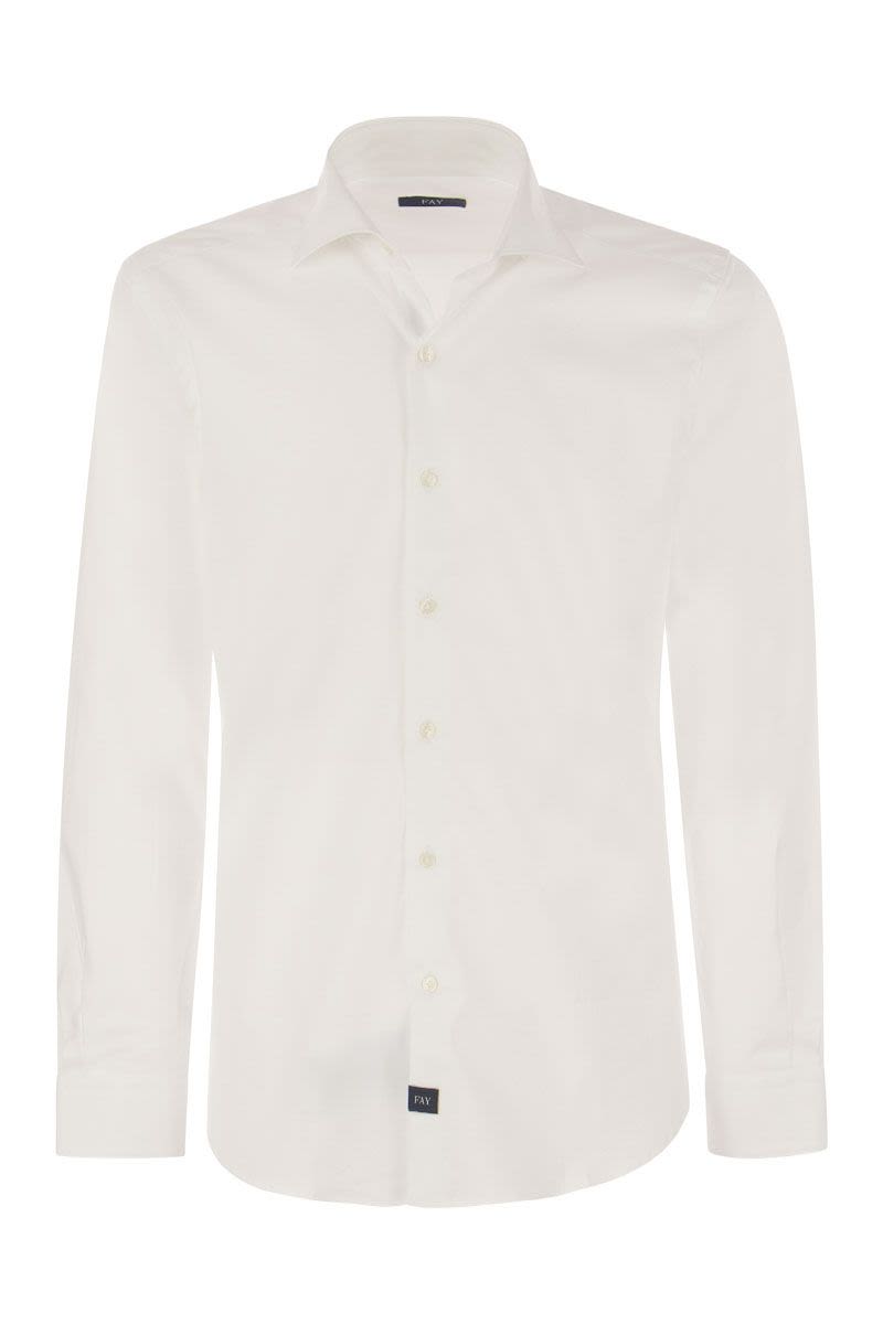 Stretch French collar shirt - VOGUERINI