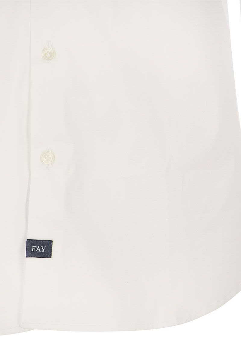 Stretch French collar shirt - VOGUERINI