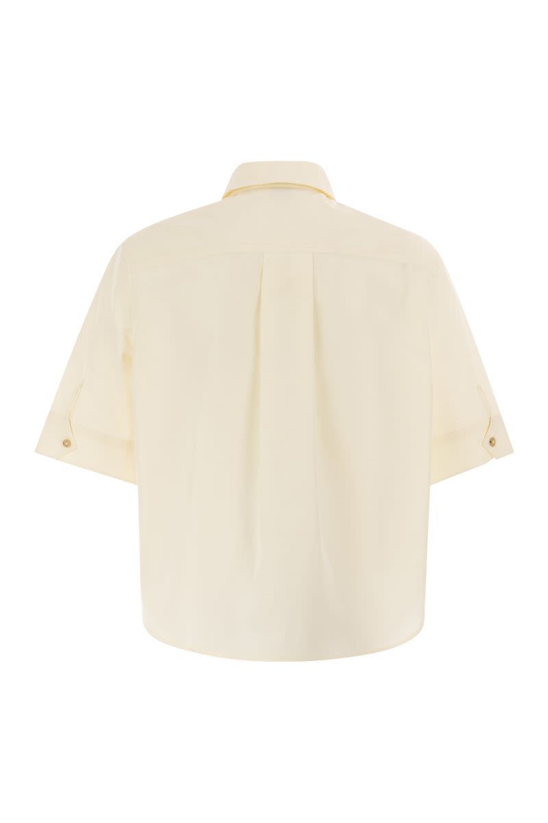 Cropped cotton shirt - VOGUERINI