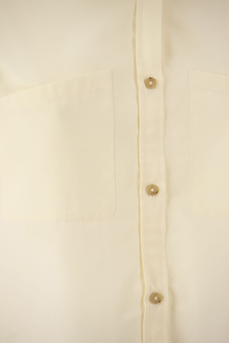 Cropped cotton shirt - VOGUERINI