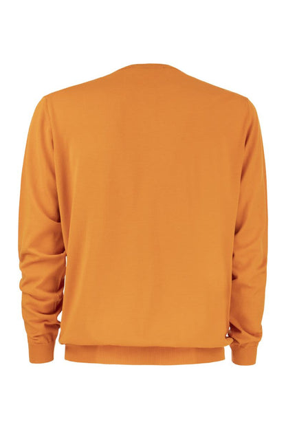 Cotton crew-neck jumper - VOGUERINI