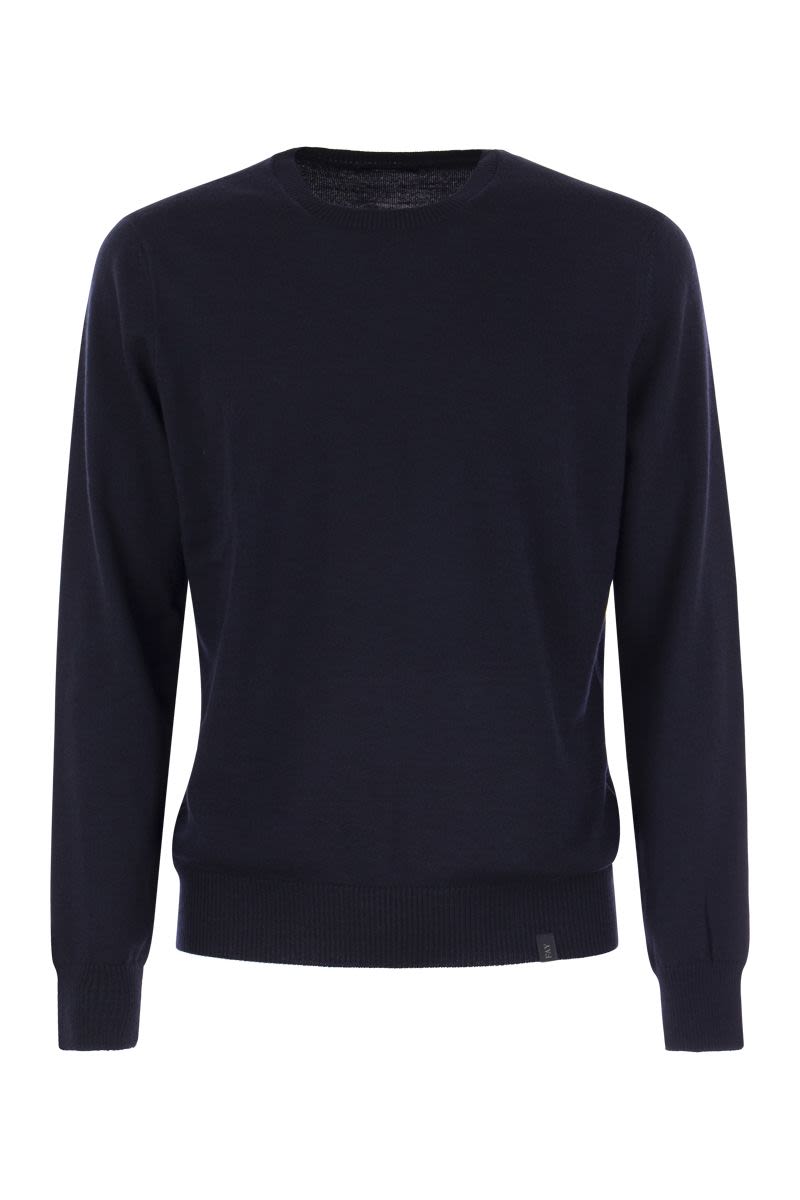 Wool crew-neck pullover - VOGUERINI