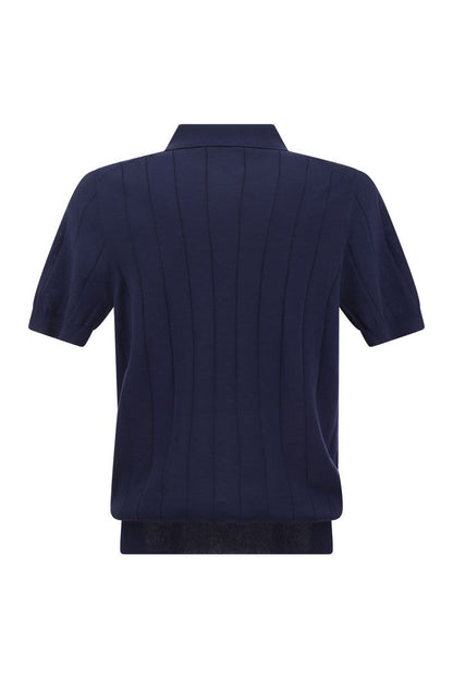 Knitted Polo Shirt - VOGUERINI