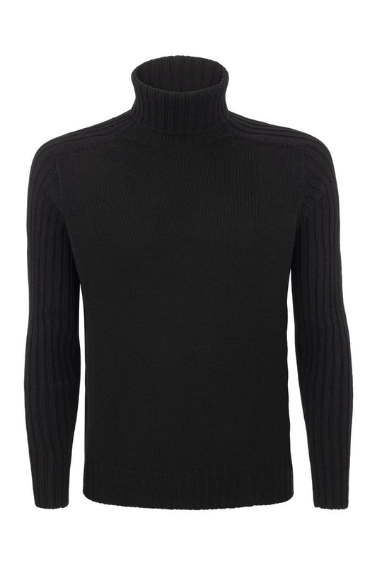 Wool Turtleneck Jumper - VOGUERINI