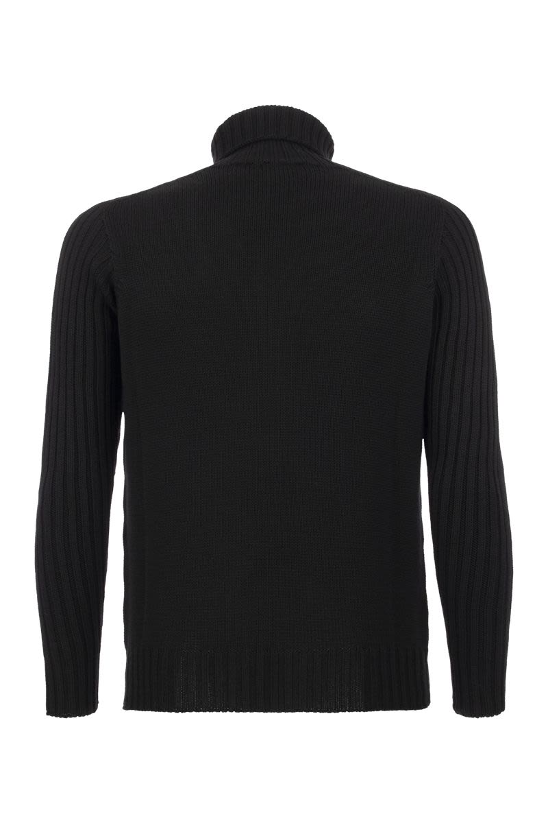 Wool Turtleneck Jumper - VOGUERINI