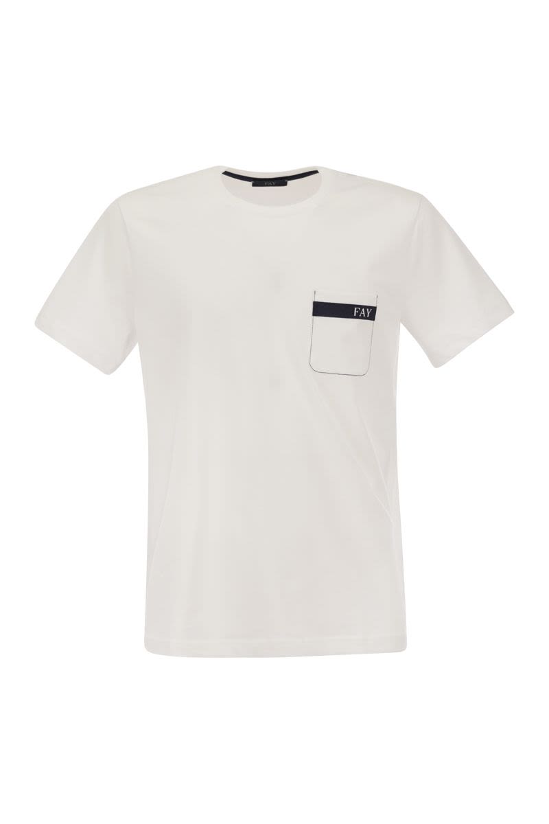 Cotton T-shirt with pocket - VOGUERINI