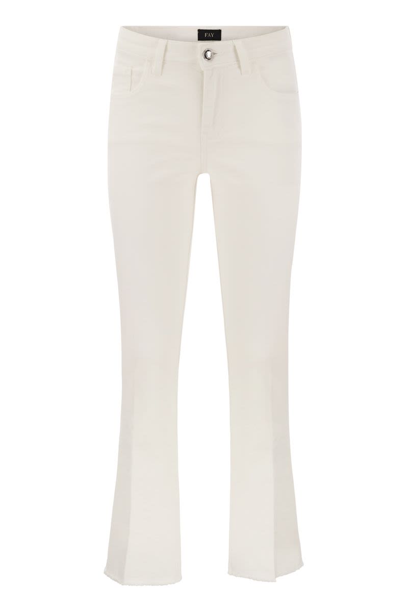 5-pocket trousers in stretch cotton. - VOGUERINI