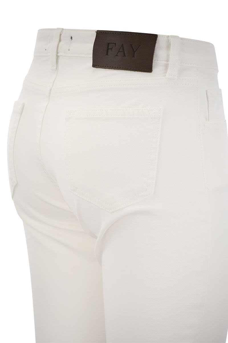 5-pocket trousers in stretch cotton. - VOGUERINI