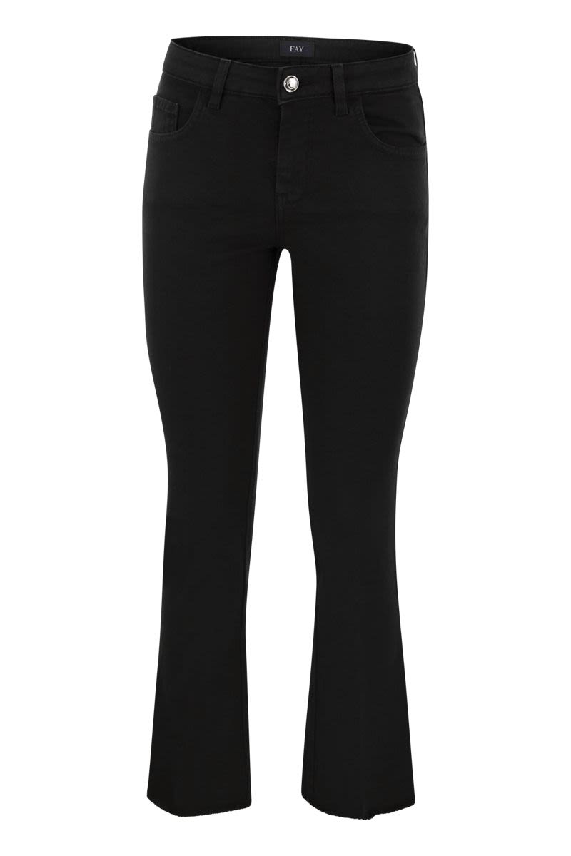 5-pocket trousers in stretch cotton. - VOGUERINI