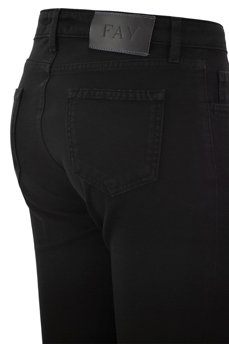 5-pocket trousers in stretch cotton. - VOGUERINI