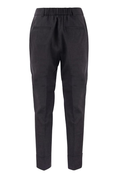 Wool and linen trousers - VOGUERINI