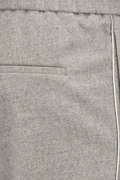 Wool-blend jogger trousers - VOGUERINI