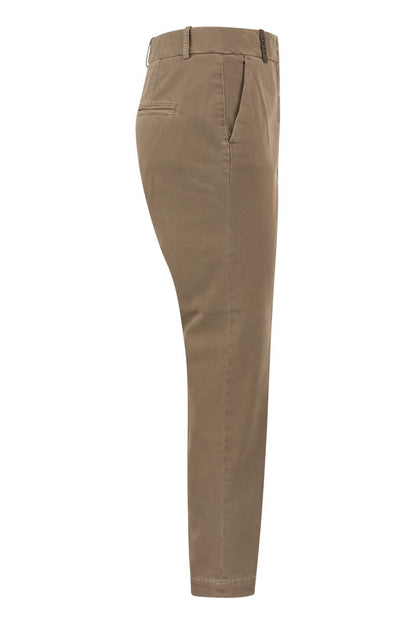 Stretch cotton Gabardine cigarette Trousers - VOGUERINI