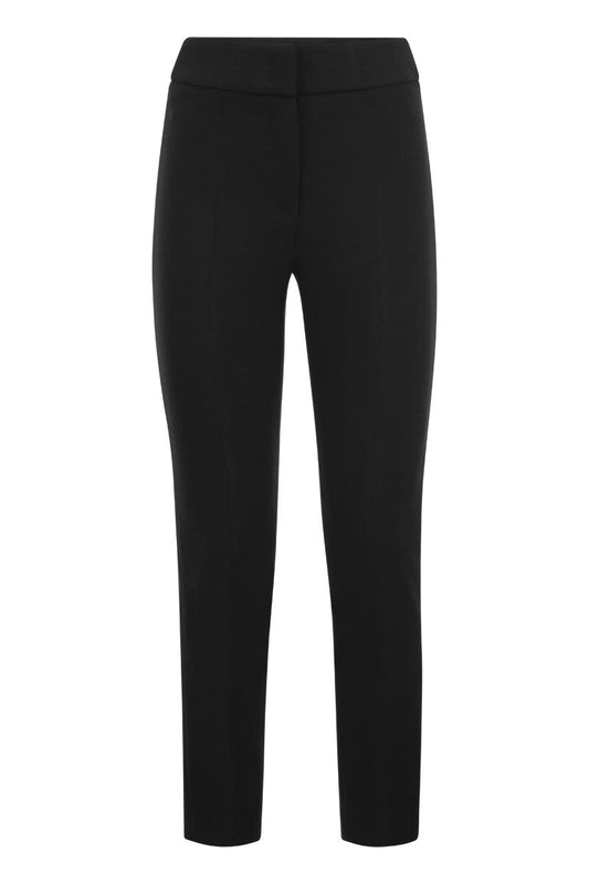 Skinny fit trousers in viscose and cotton - VOGUERINI