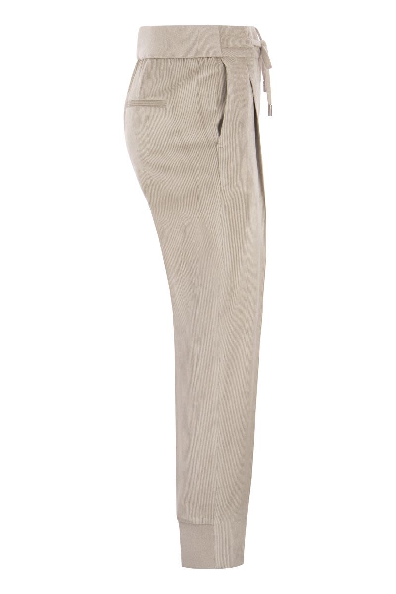 Corduroy pull-up trousers - VOGUERINI